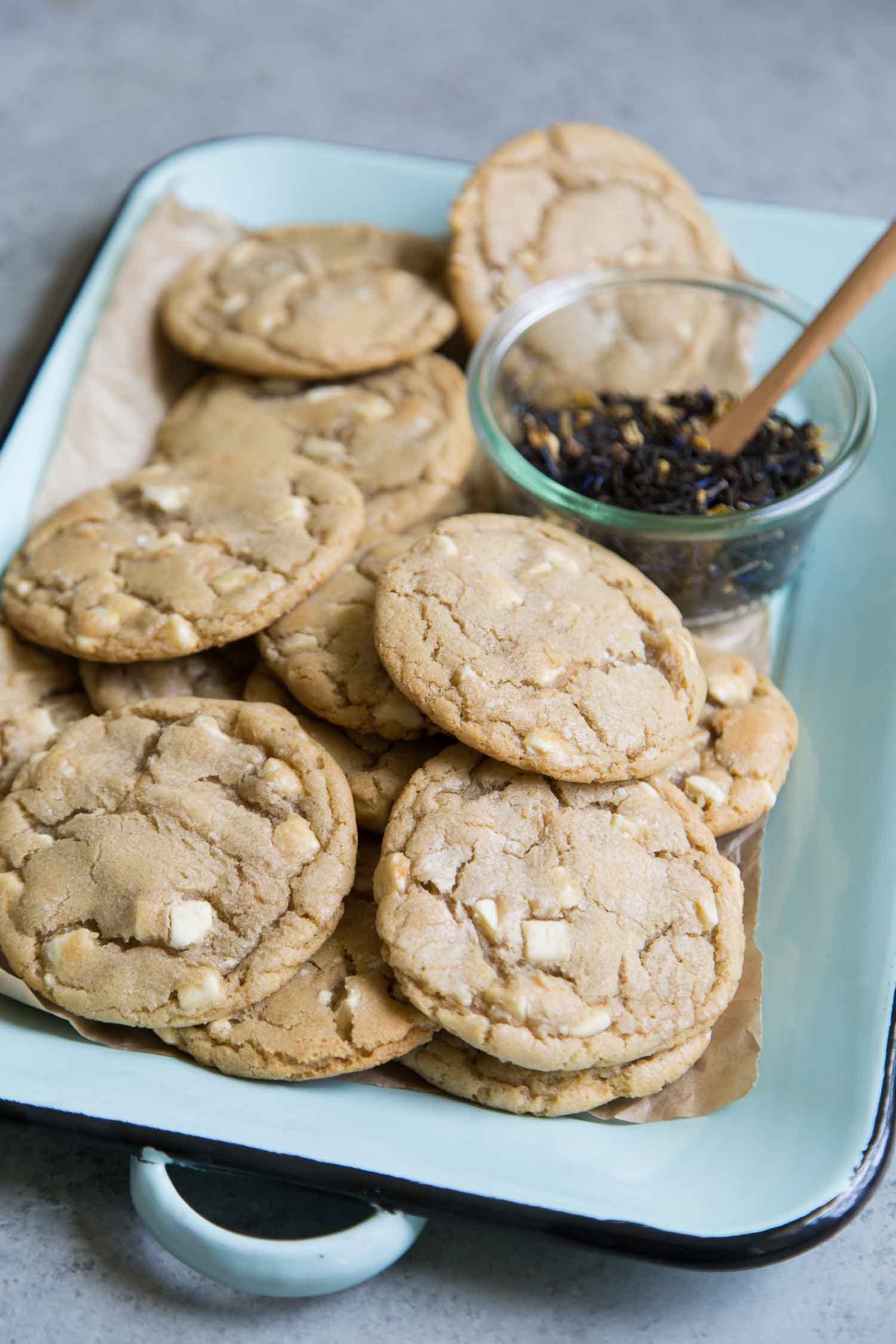 White Chocolate Earl Grey Cookies