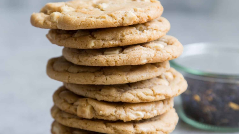 White Chocolate Earl Grey Cookies