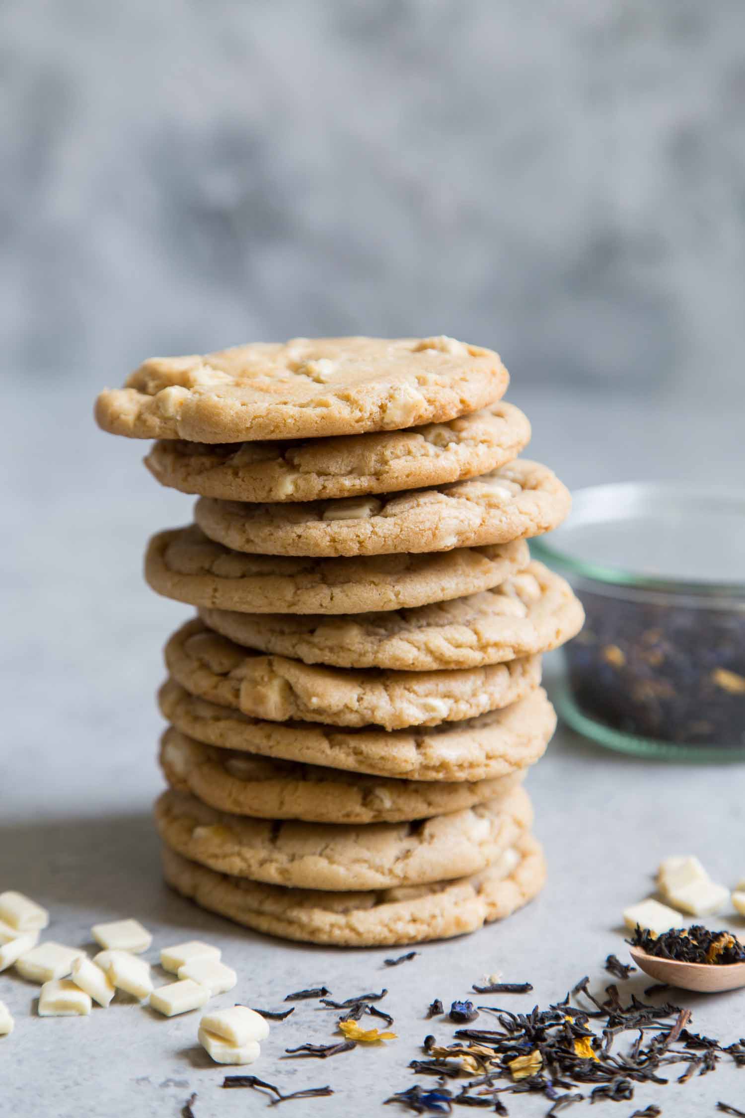 White Chocolate Earl Grey Cookies