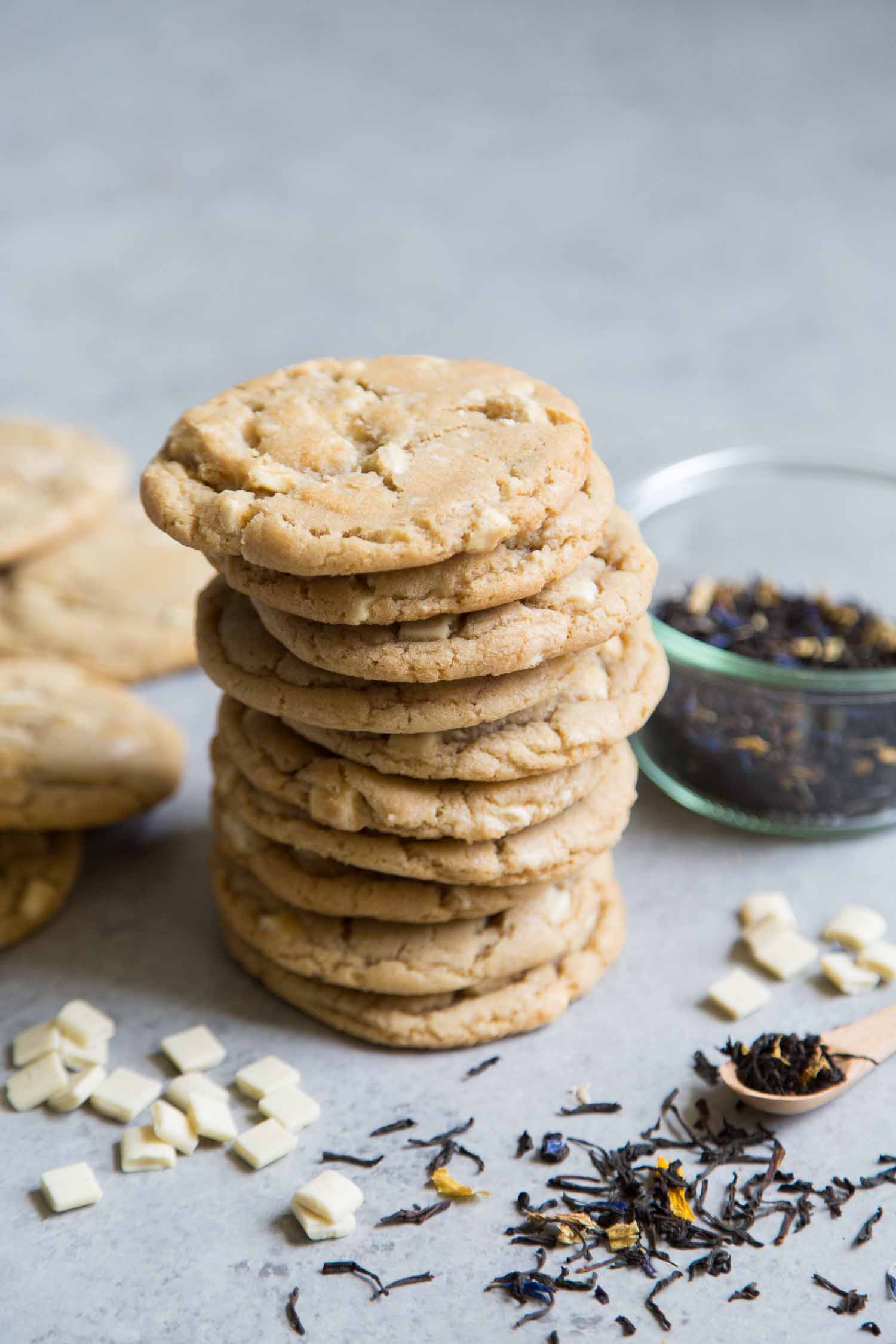 White Chocolate Earl Grey Cookies