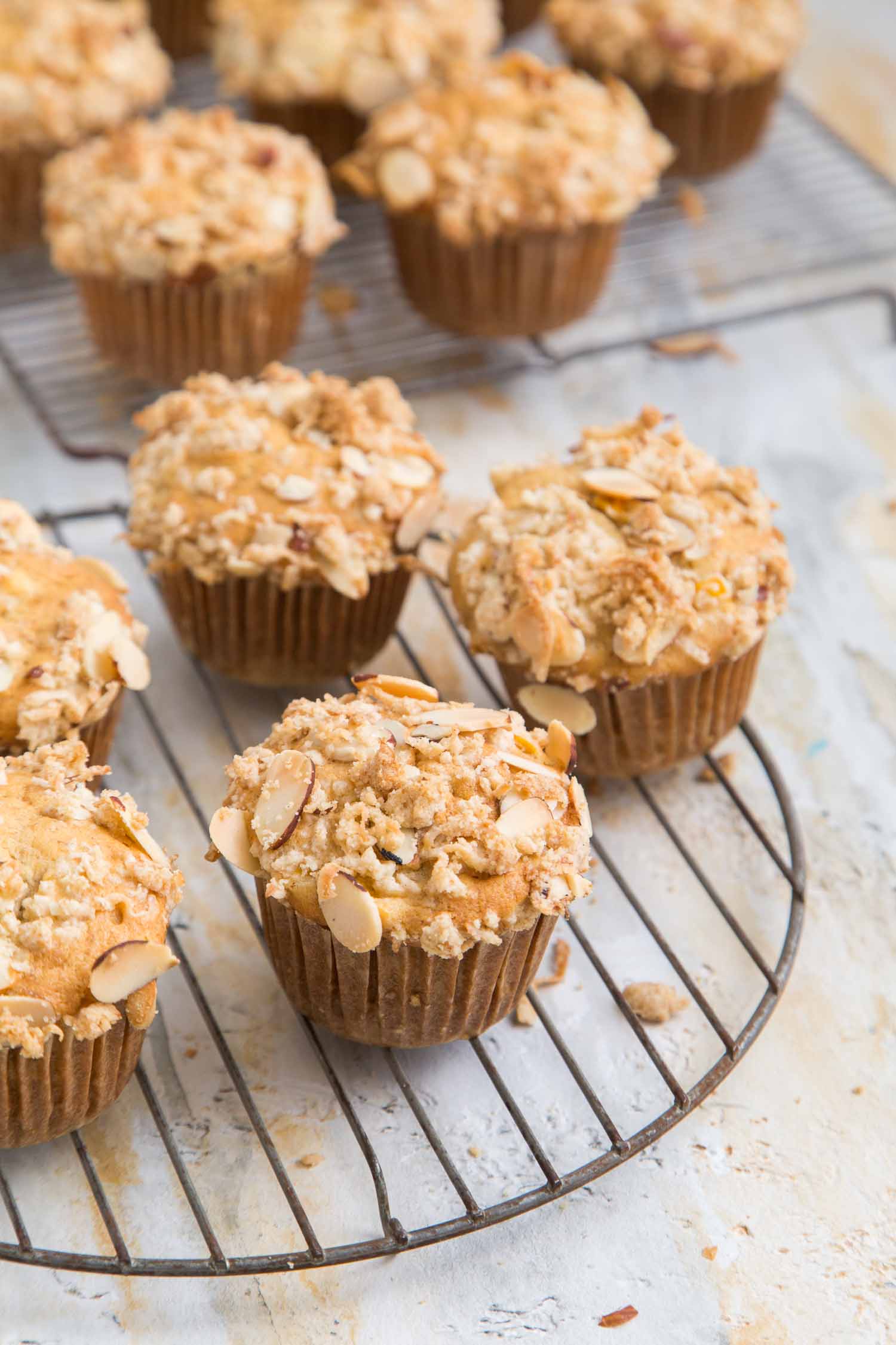 Banana Jackfruit Muffins with crumble topping