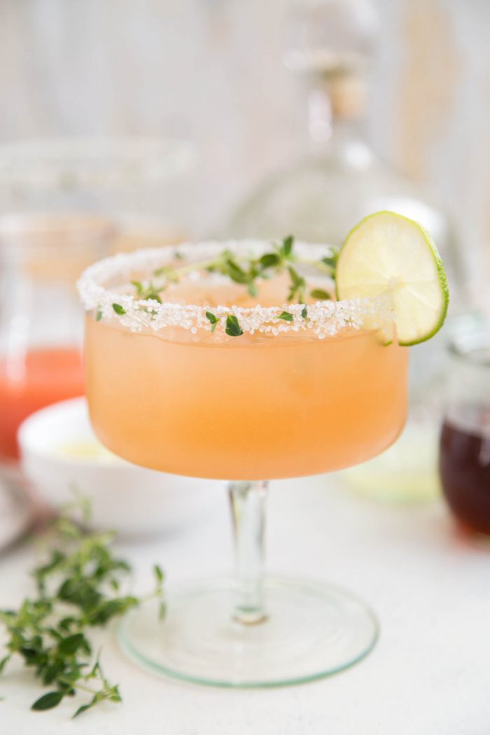 Honey Thyme Margarita The Little Epicurean