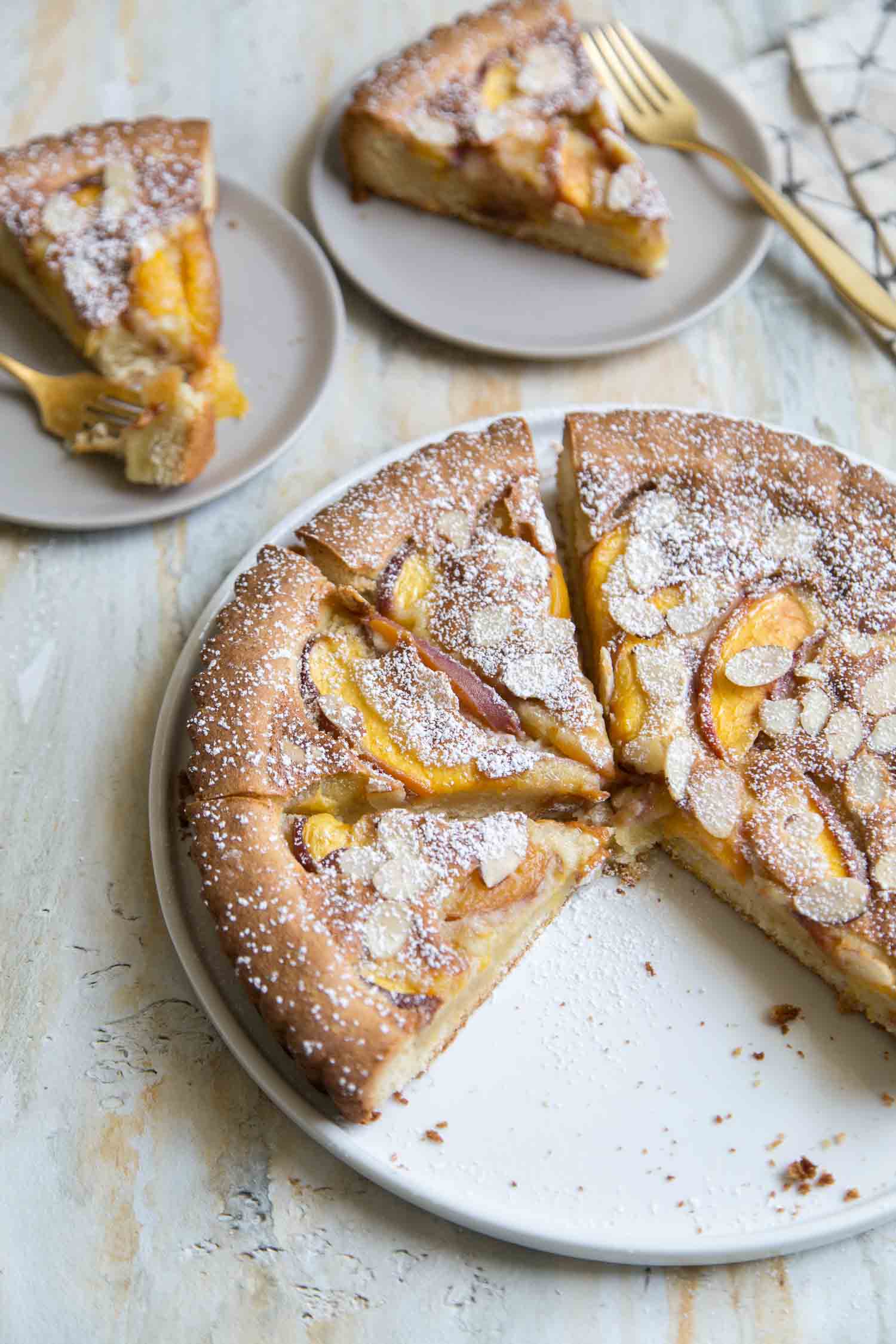 Nectarine Frangpane Tart