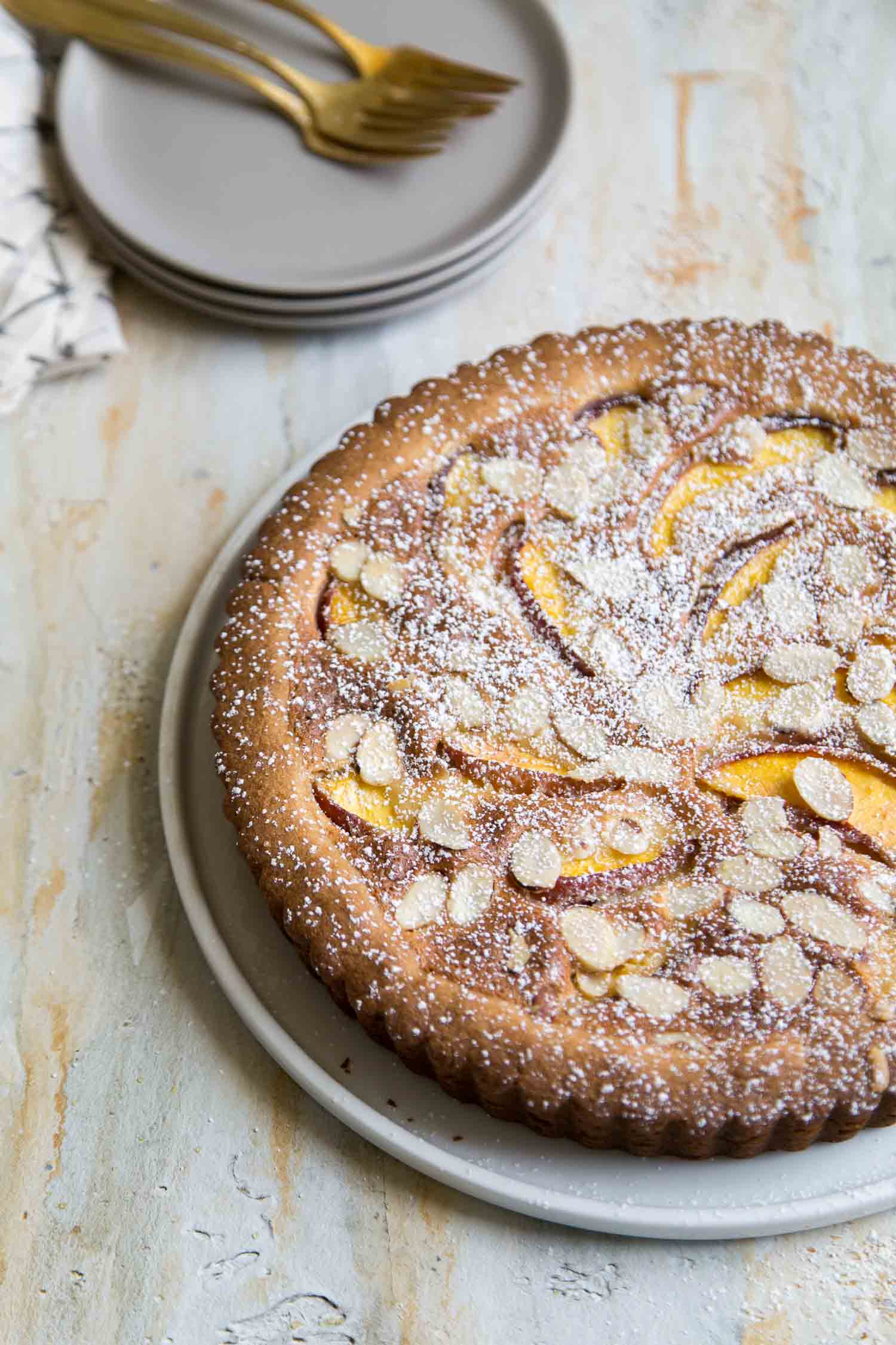 Nectarine Frangipane Tart