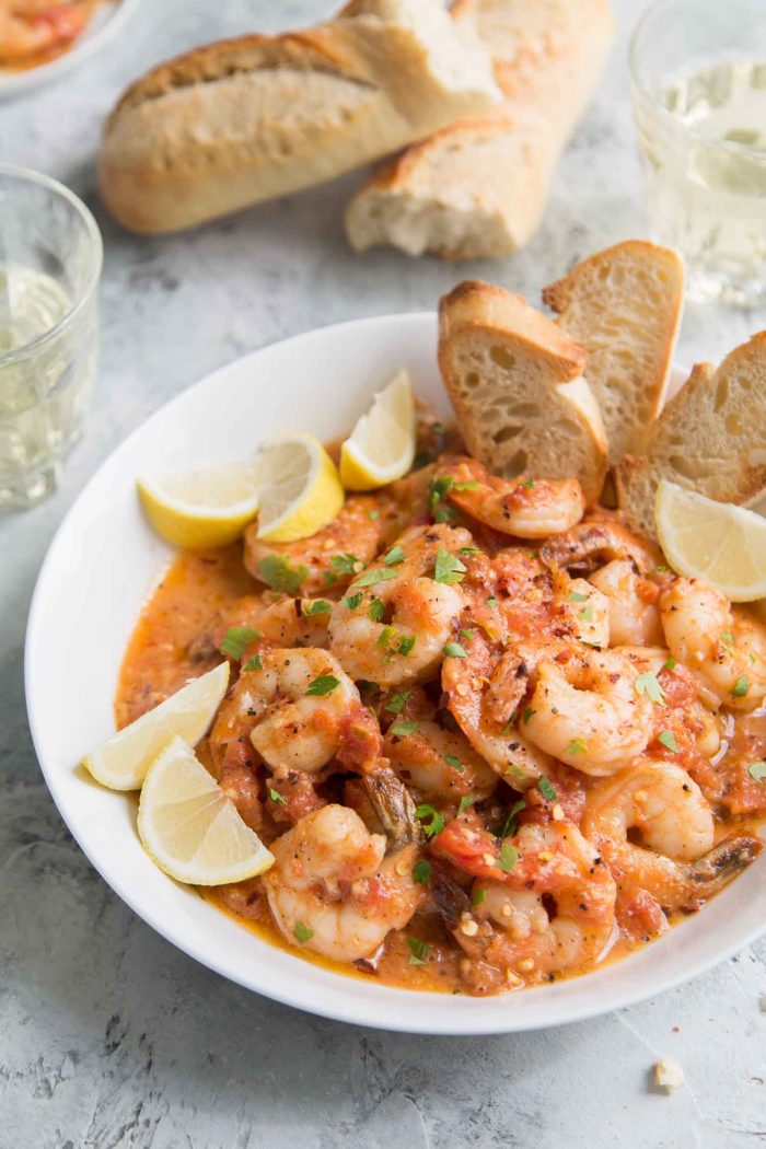 Tomato Shrimp Scampi - The Little Epicurean