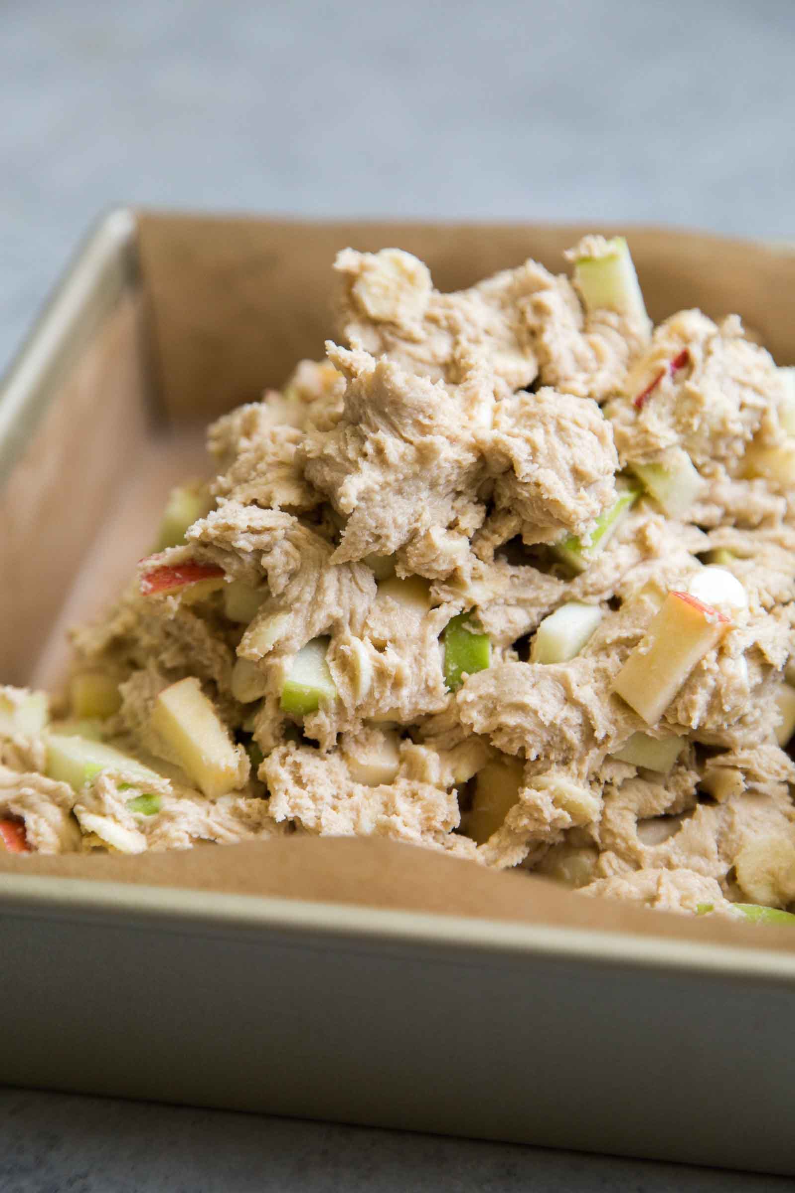 Apple Blondies batter