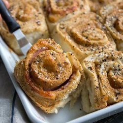 Baked Ham and Swiss Rolls