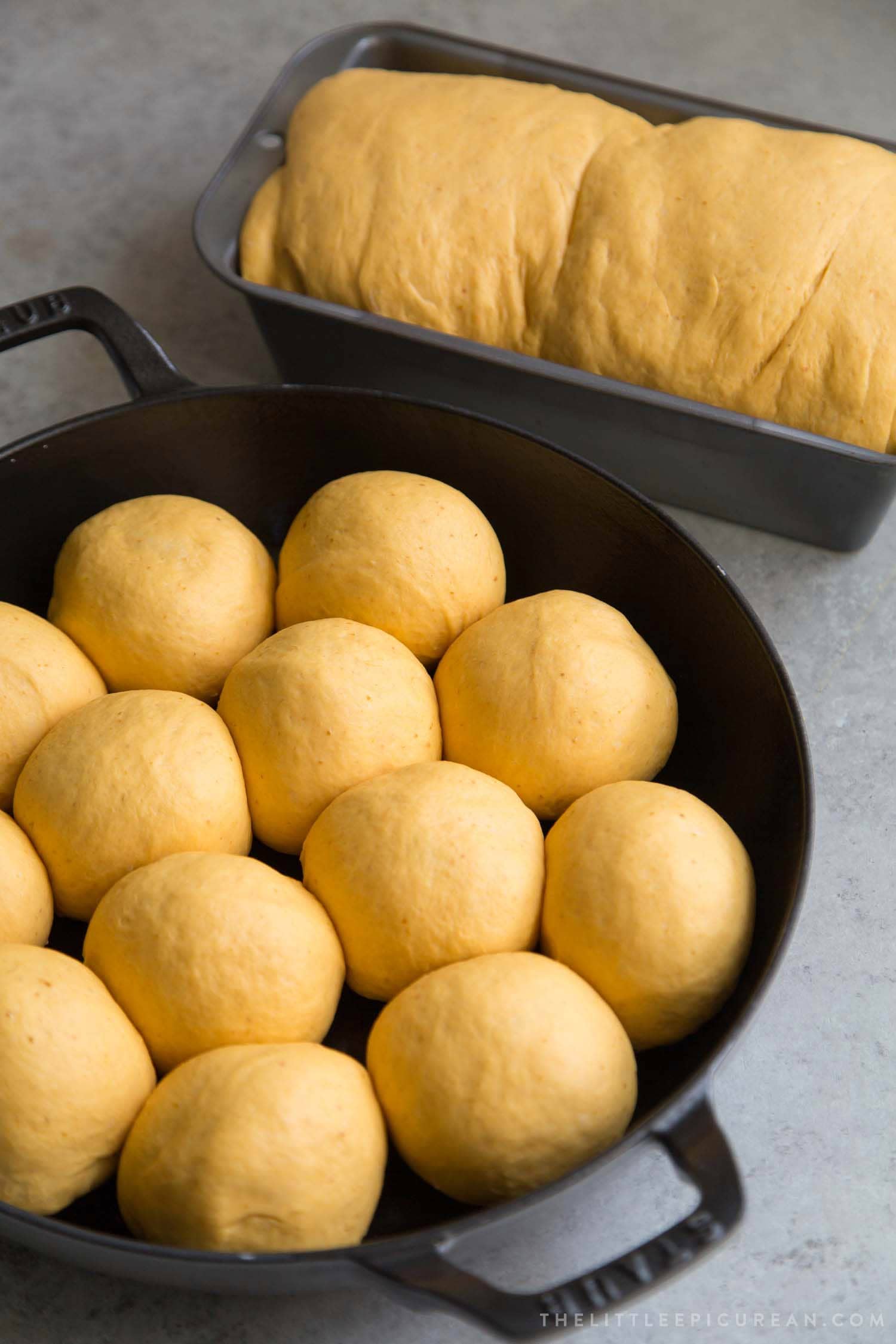 Pumpkin Sandwich Bread Rolls