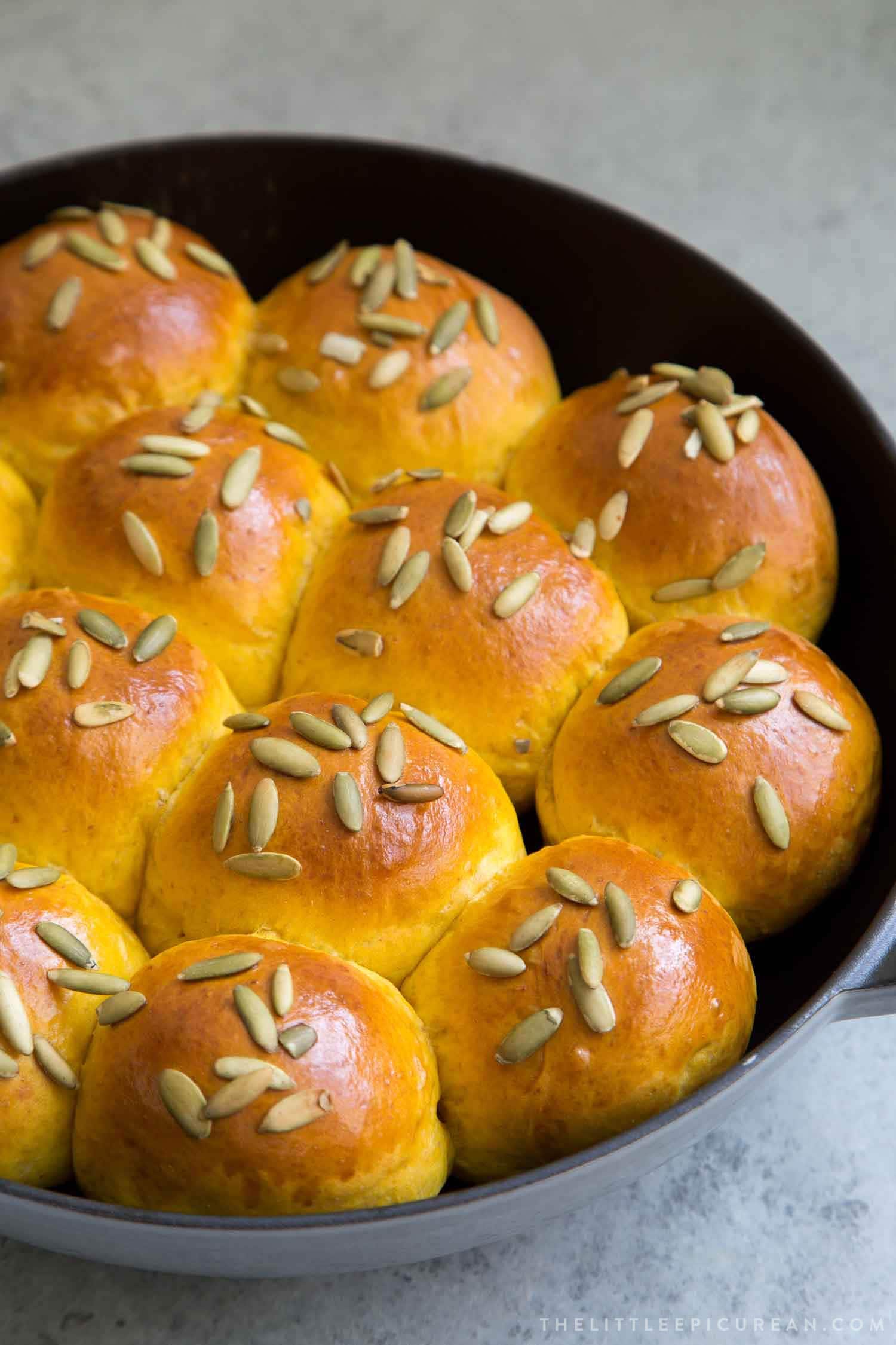 Pumpkin Sandwich Bread Rolls