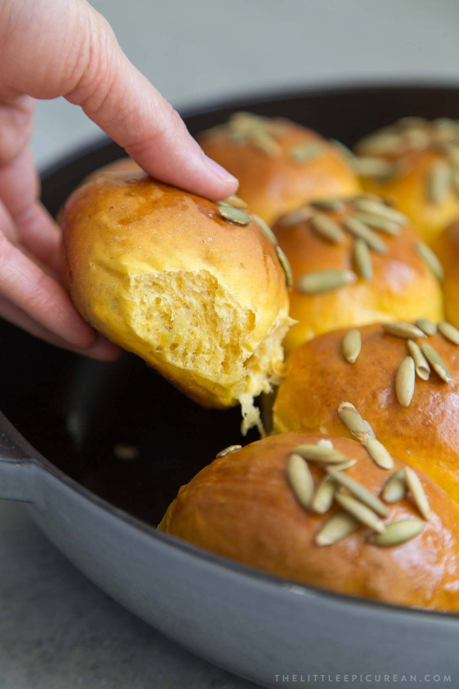 Pumpkin Sandwich Bread Rolls