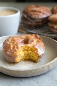 Sweet Potato Cake Doughnuts with Maple Glaze