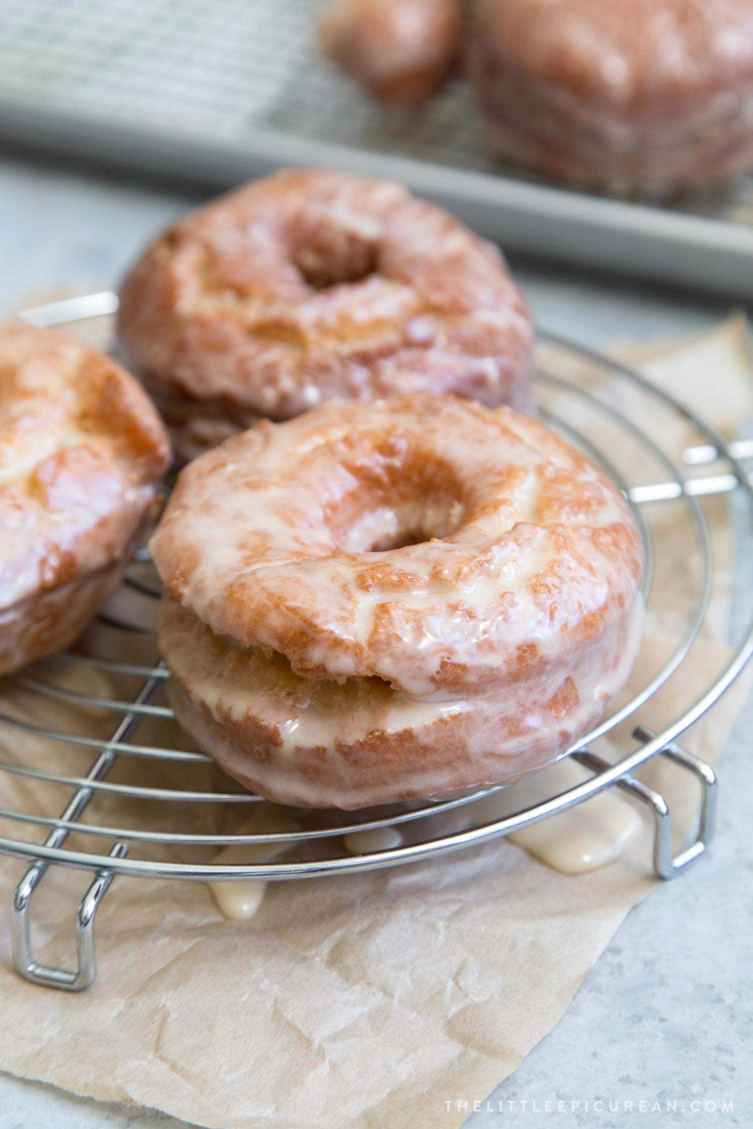 Sweet Potato Cake Doughnuts with Maple Glaze