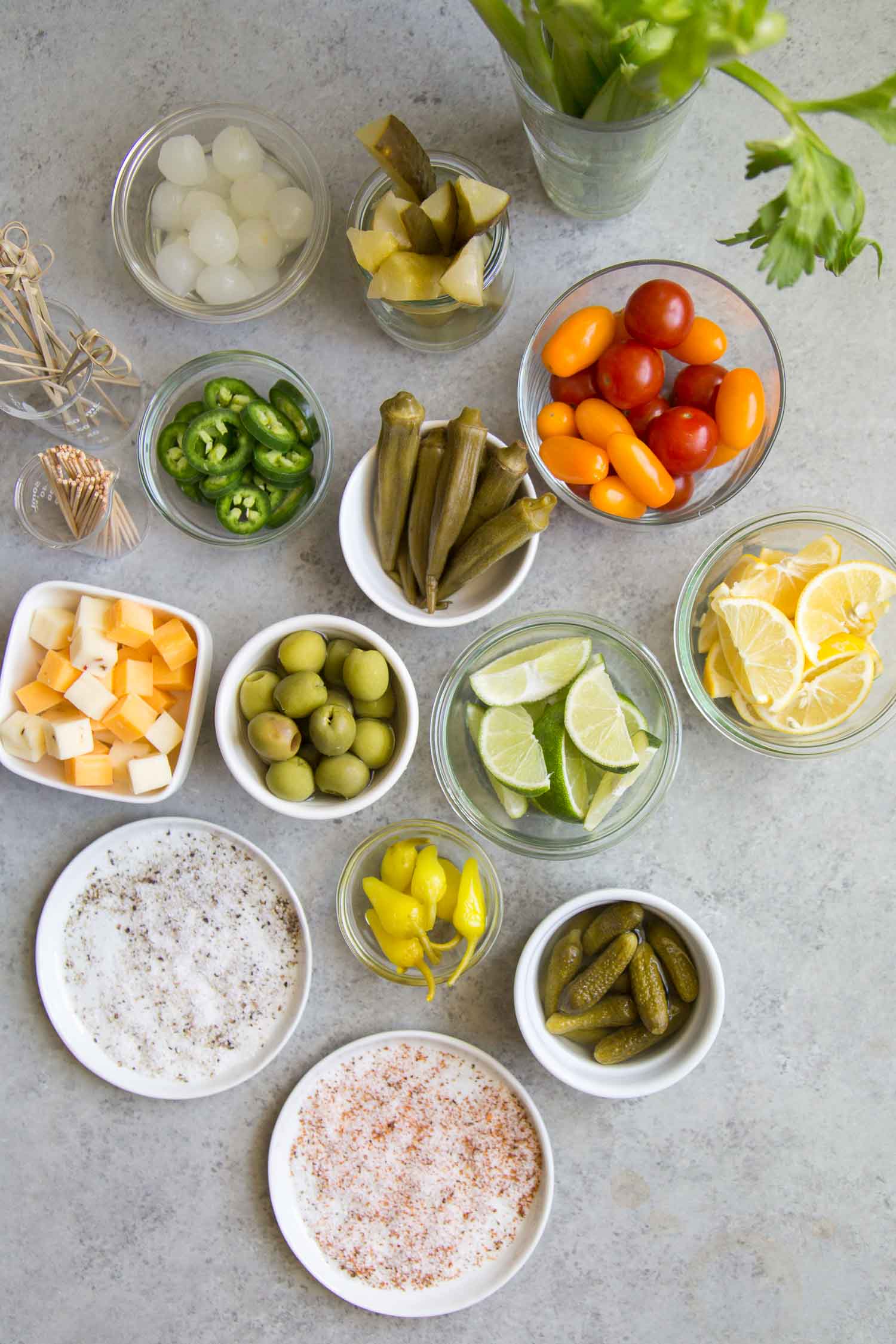 Bloody Mary Cocktail Garnishes