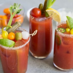 Bloody Mary Cocktail Three Ways