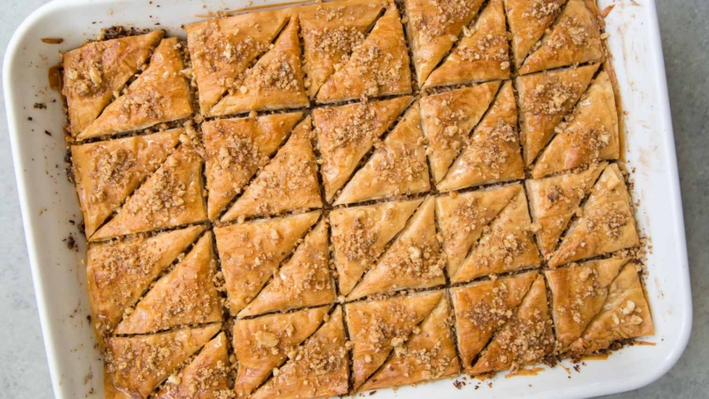 Coconut Walnut Baklava