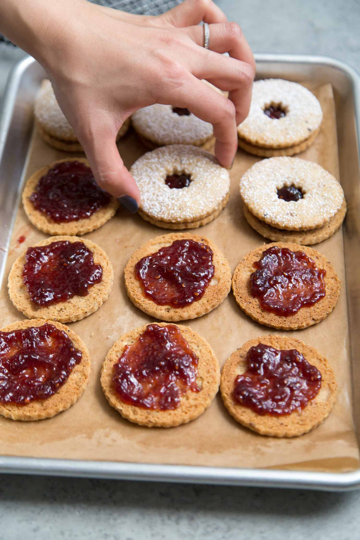 Classic Linzer Cookie Sandwiches