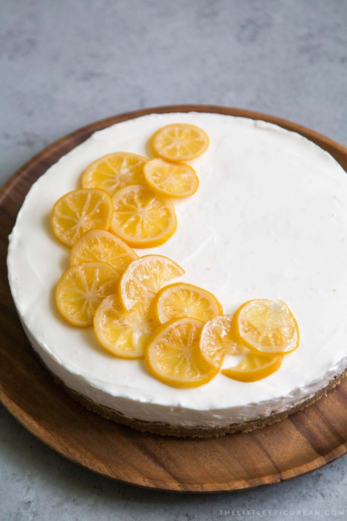 No Bake Greek Yogurt Cheesecake The Little Epicurean