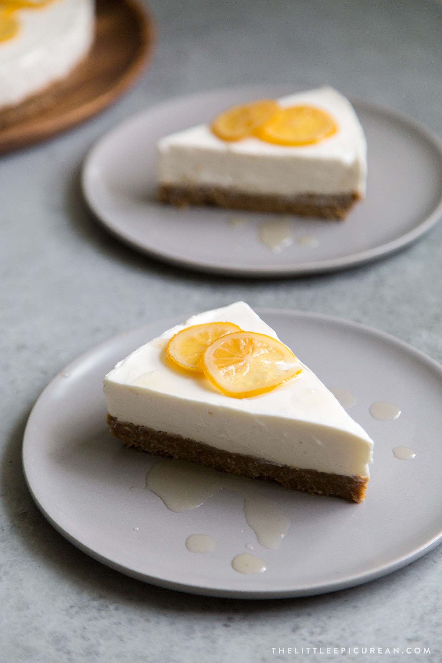 No Bake Greek Yogurt Cheesecake