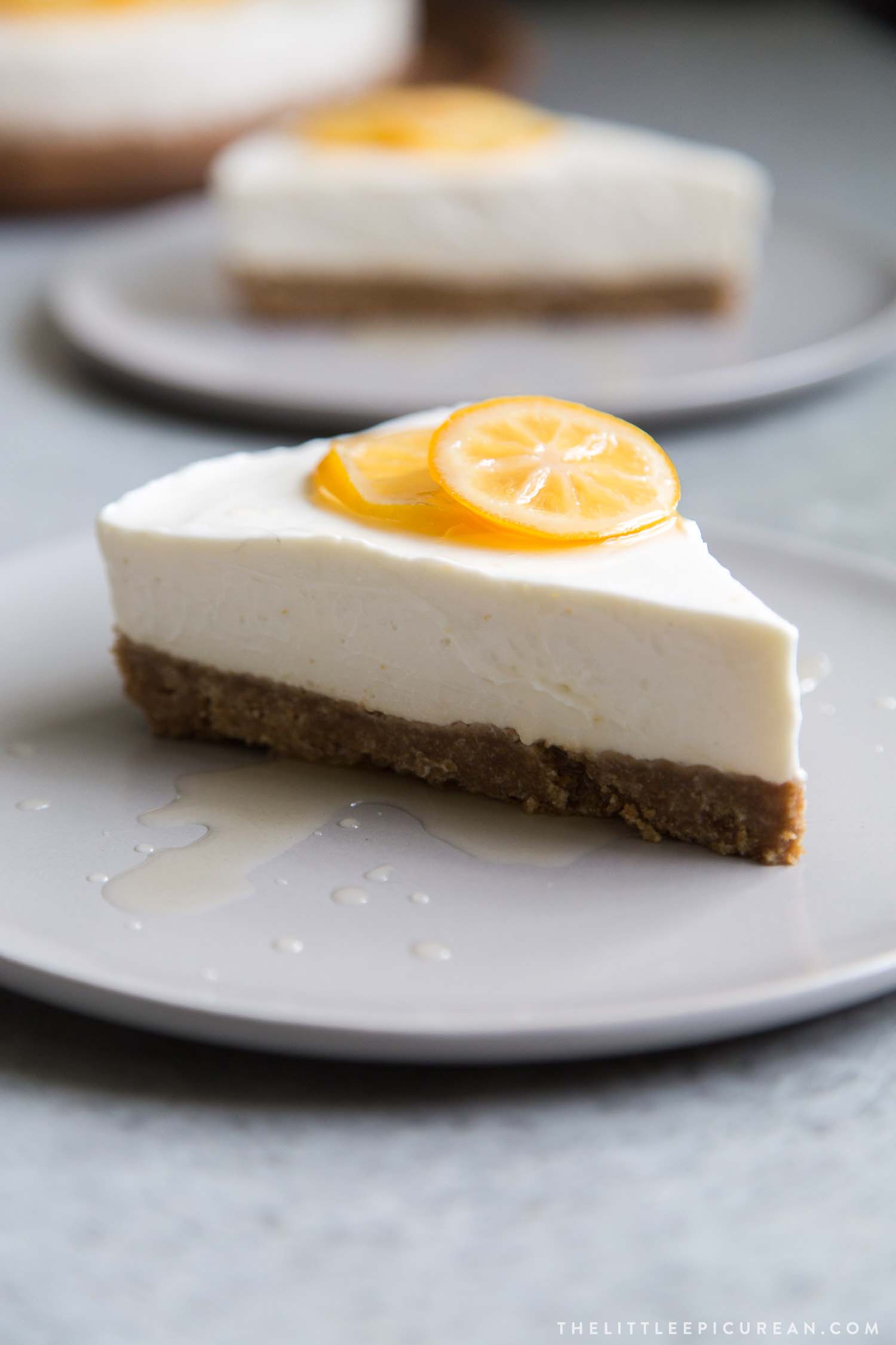 No Bake Greek Yogurt Cheesecake