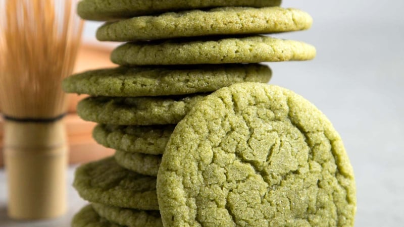 Matcha Sugar Cookies
