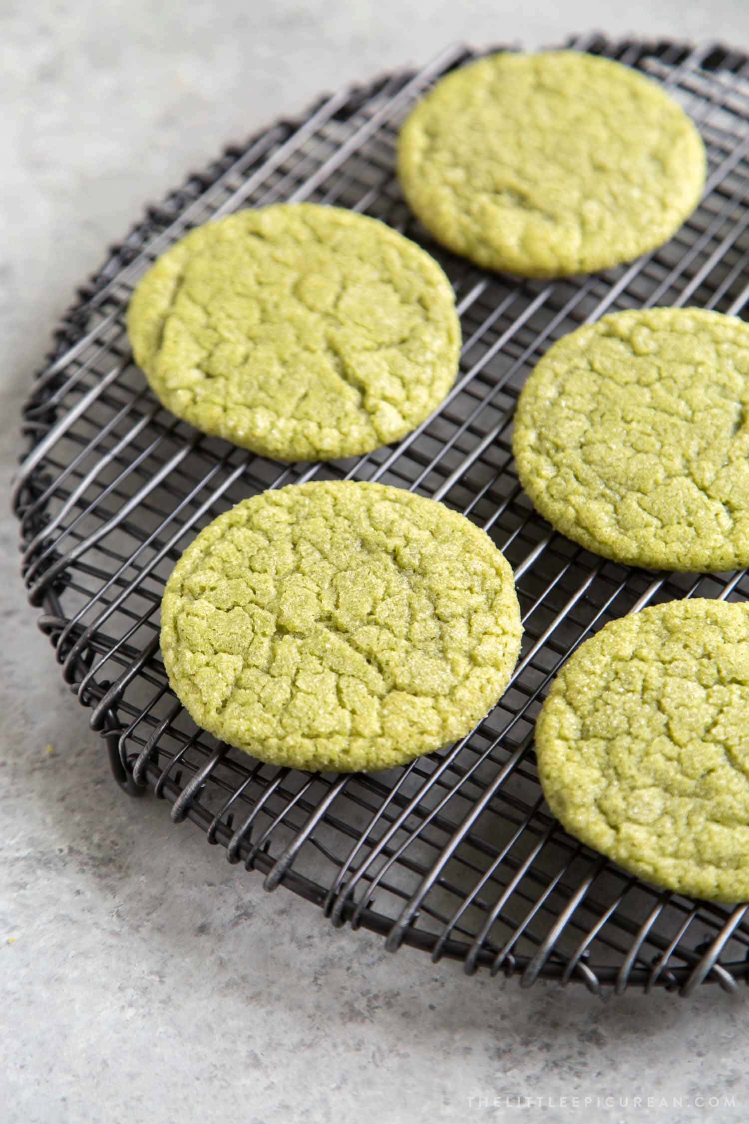 Matcha Sugar Cookies