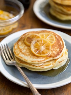 Meyer Lemon Ricotta Pancakes