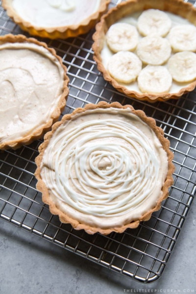 White Chocolate Peanut Butter Mousse Tarts