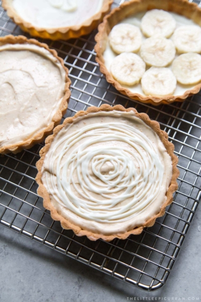 White Chocolate Peanut Butter Mousse Tarts