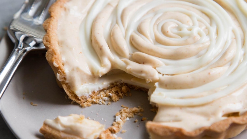 White Chocolate Peanut Butter Mousse Tart