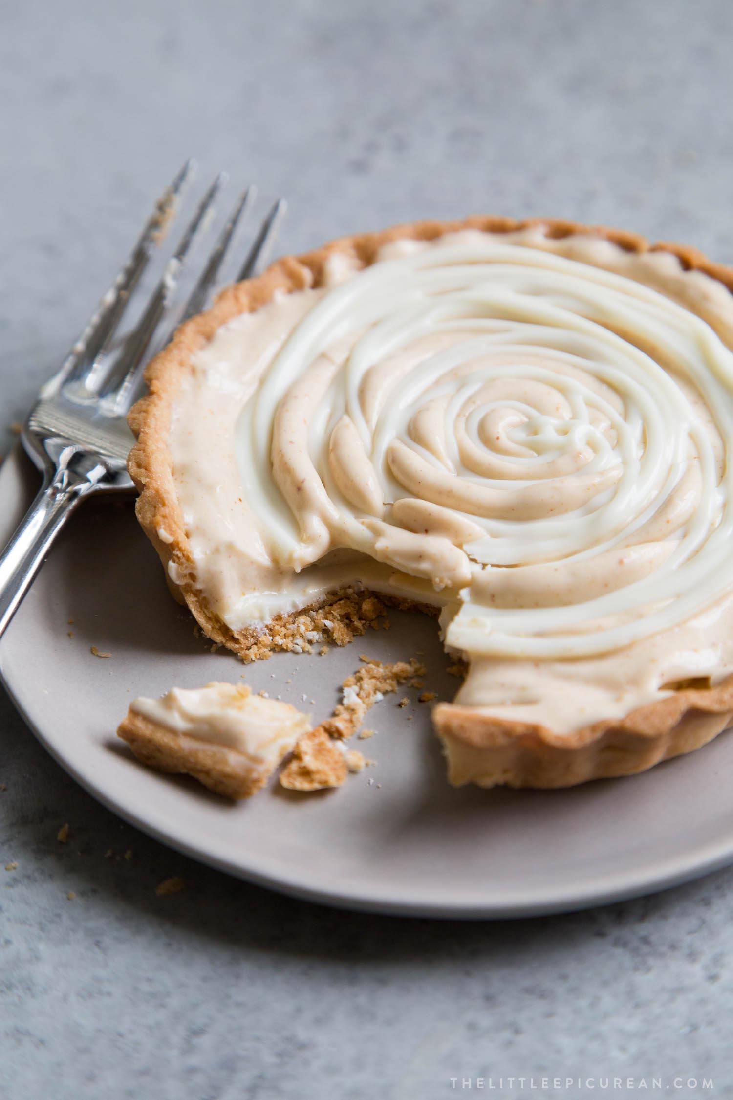 White Chocolate Peanut Butter Mousse Tart