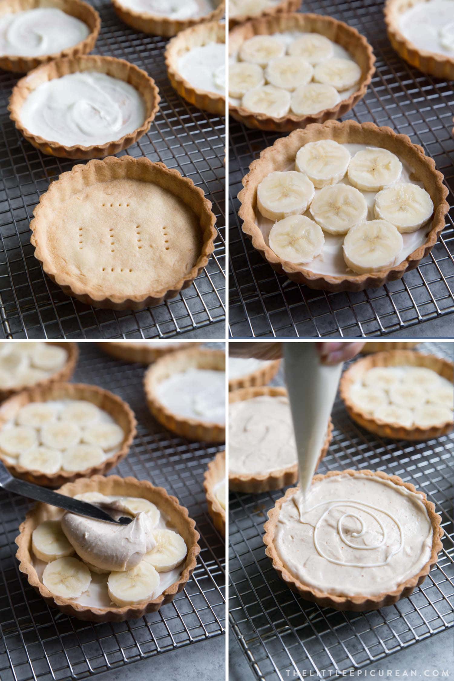 White Chocolate Peanut Butter Mousse Tarts