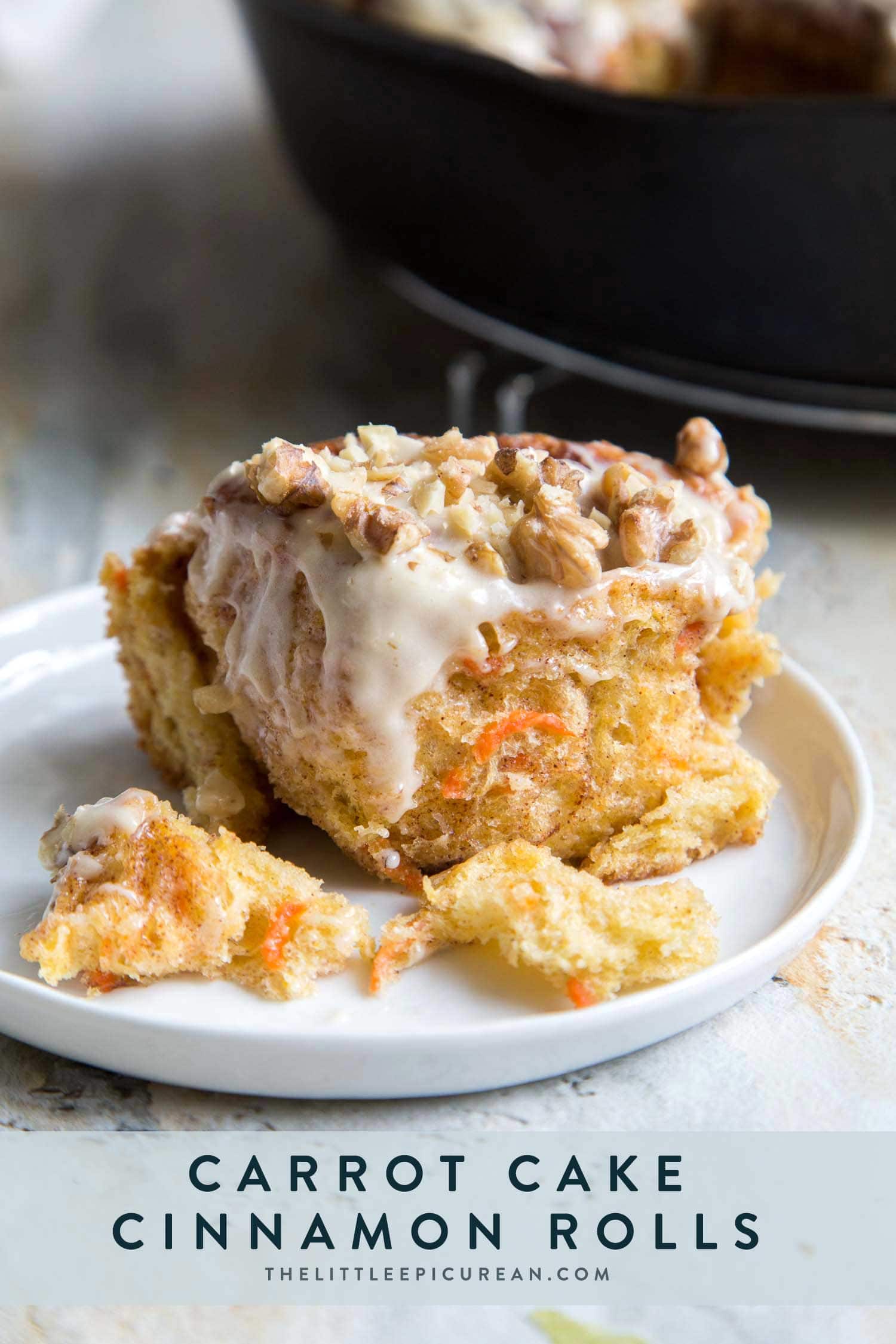 Carrot Cake Cinnamon Rolls