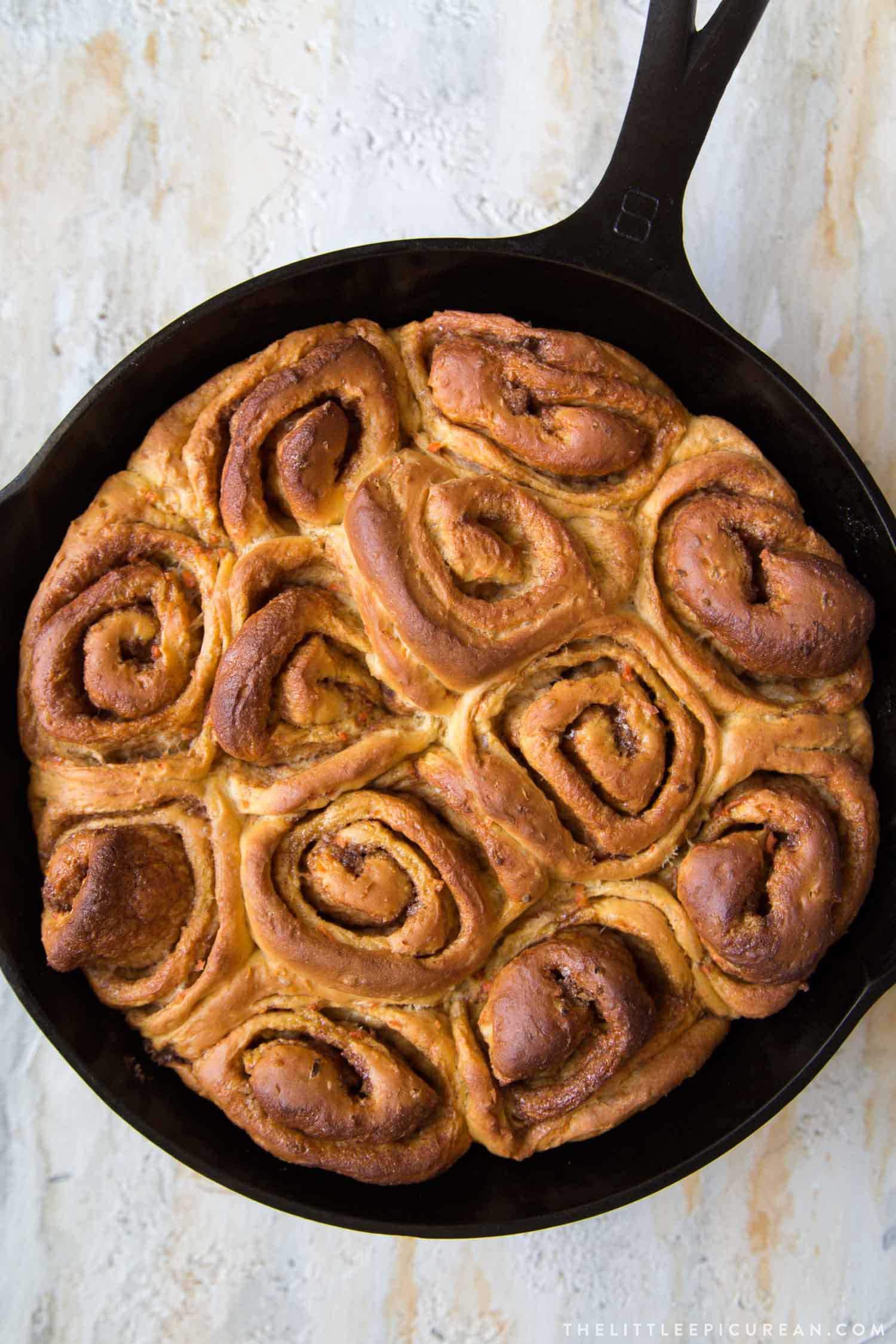 Carrot Cake Cinnamon Rolls