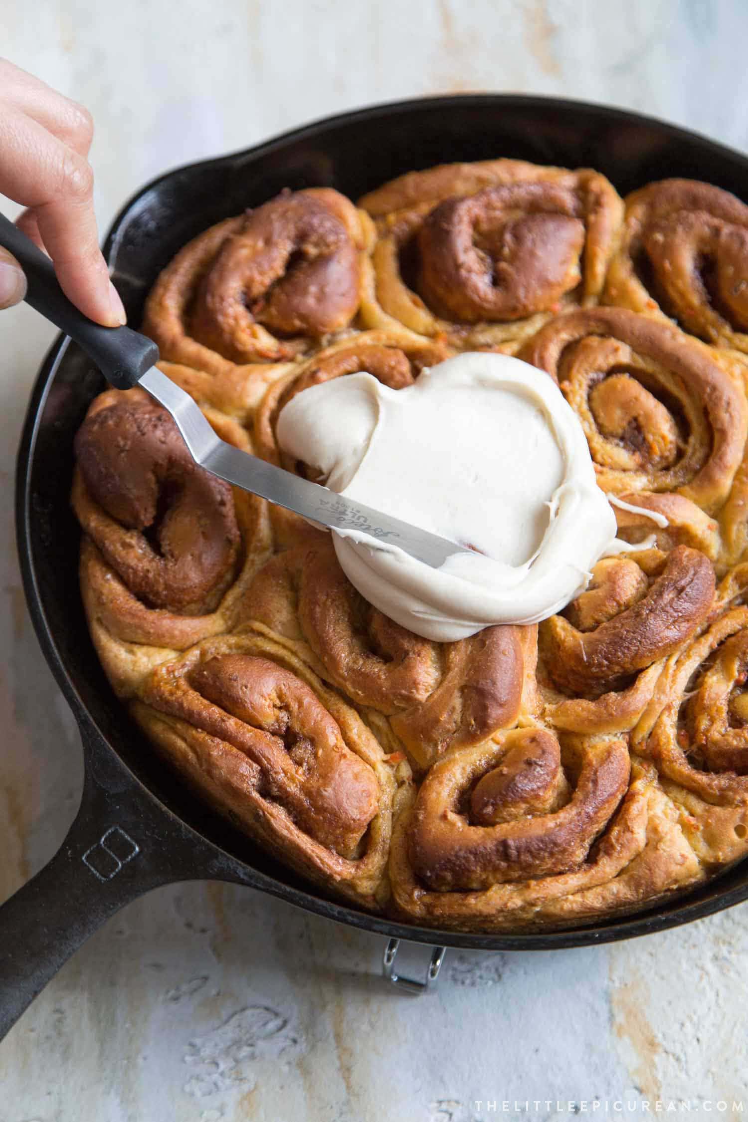 Carrot Cake Cinnamon Rolls