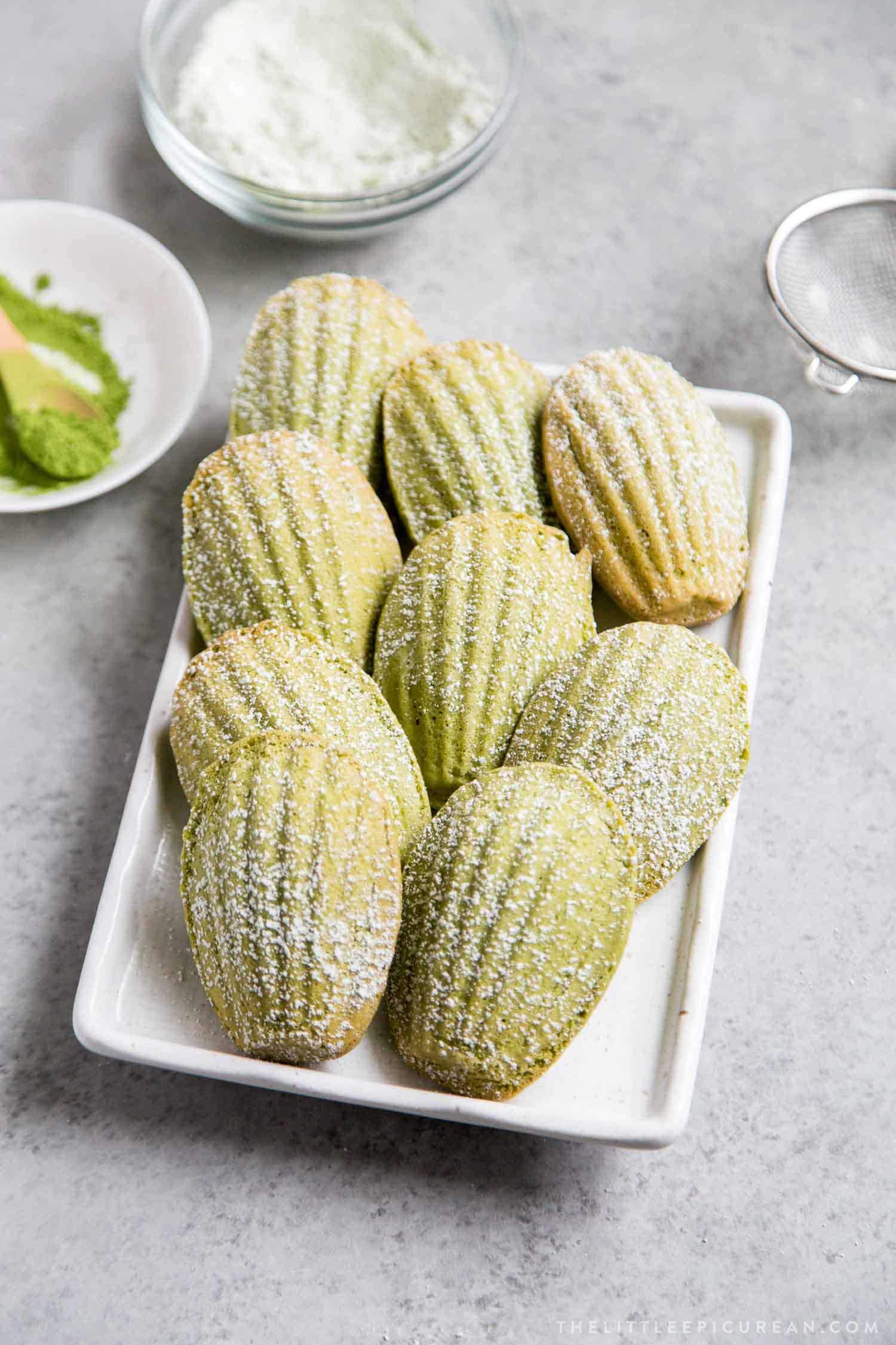 Matcha Madeleines
