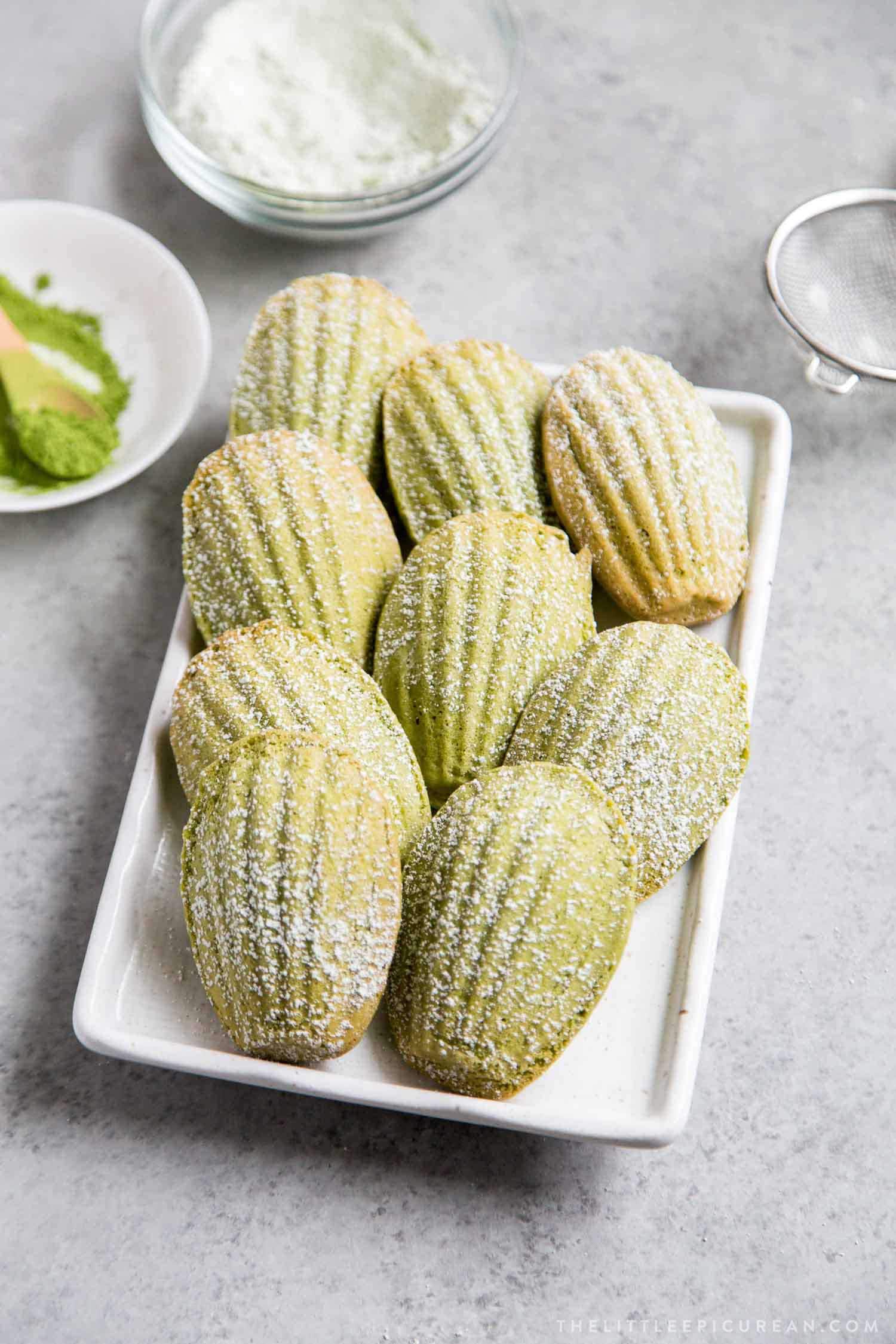 Matcha Madeleines