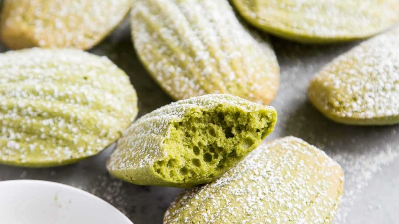 Matcha Madeleines