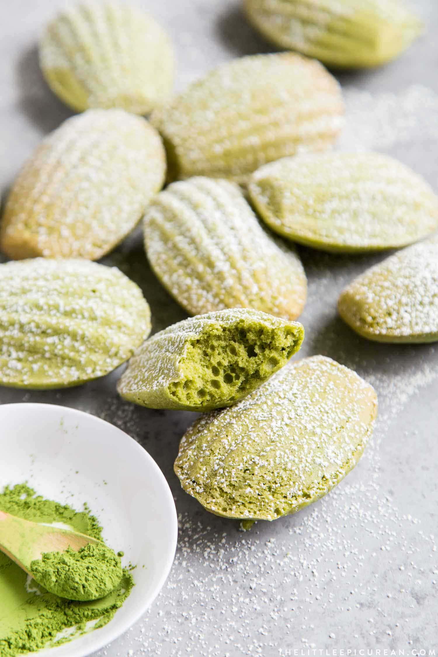 Matcha Madeleines