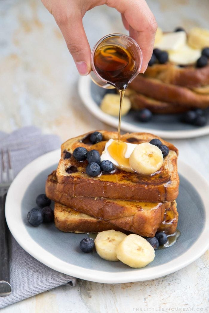 Blueberry Banana French Toast The Little Epicurean
