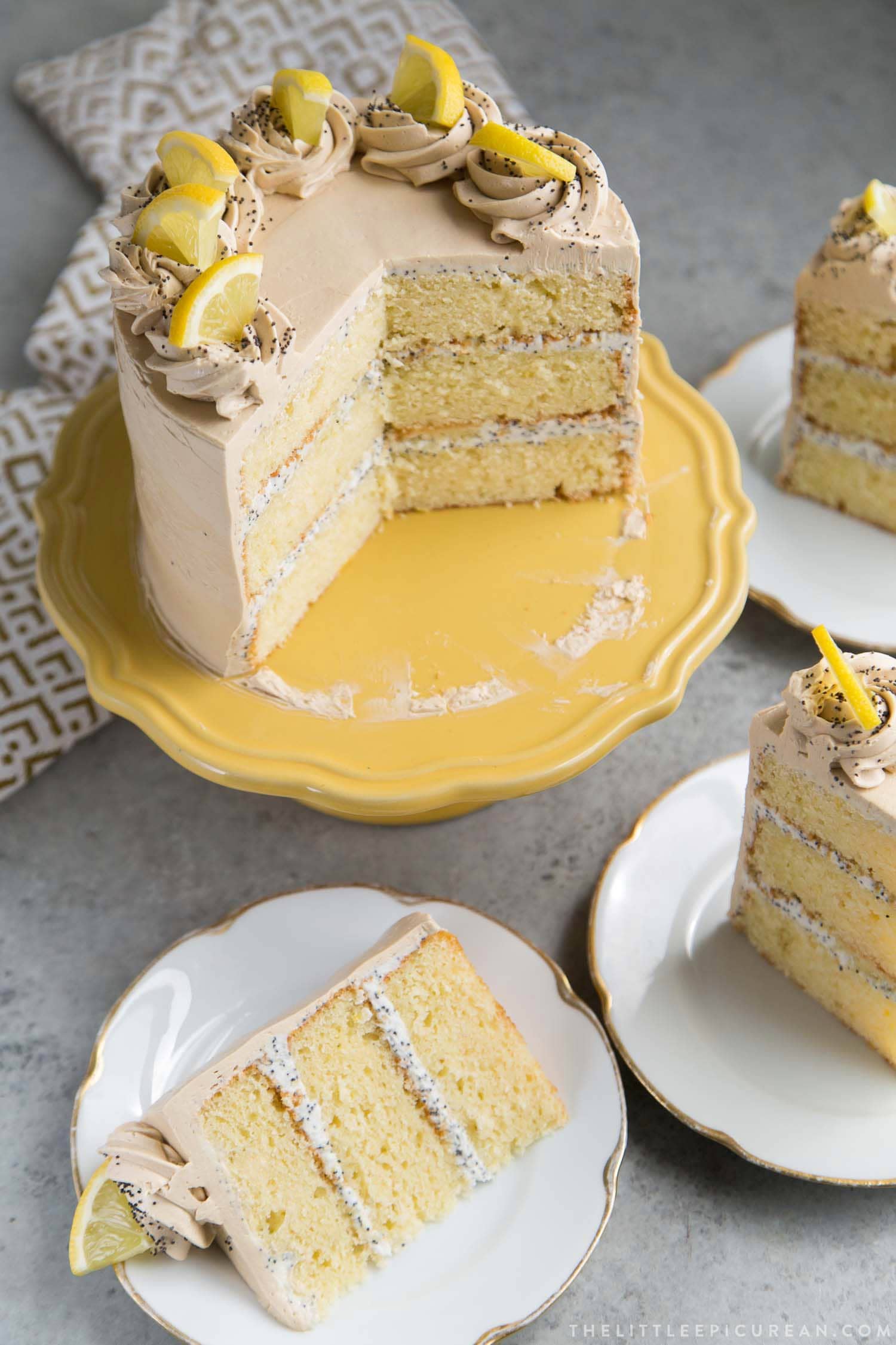 Poppy Seed Lemon Cake