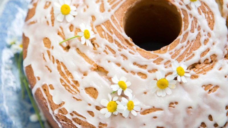 Lemon Chamomile Pound Cake