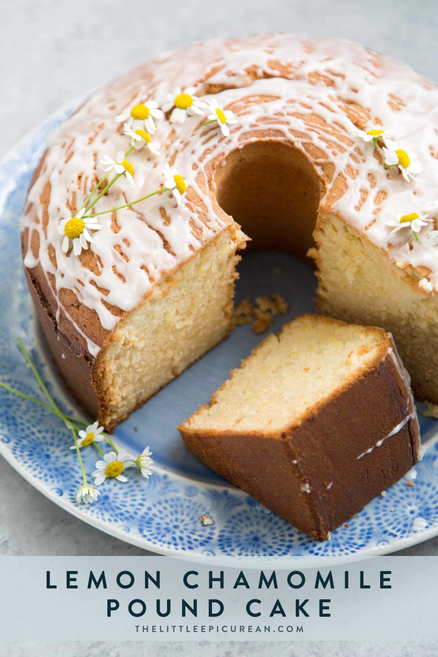 Lemon Chamomile Pound Cake