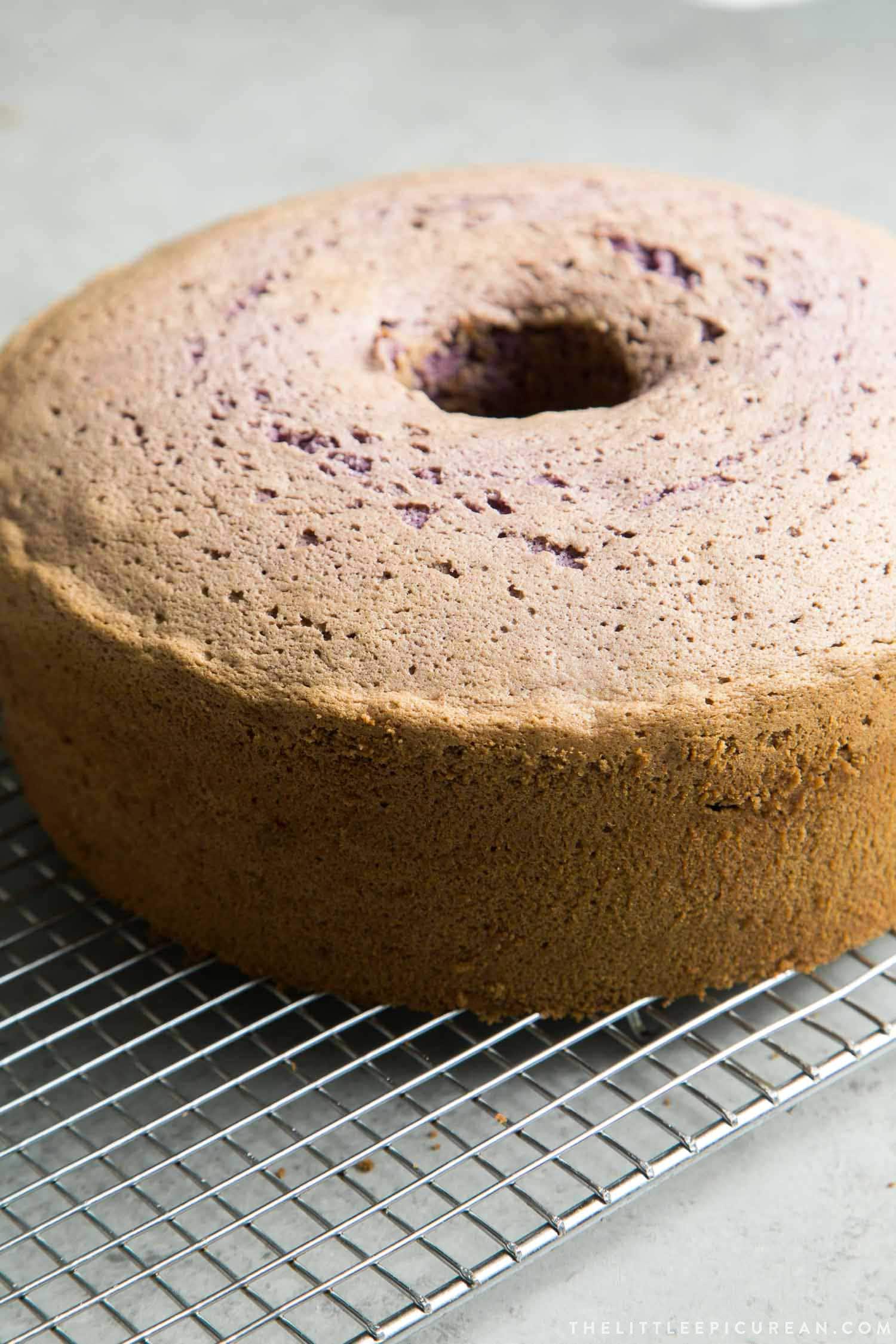 Ube Chiffon Cake