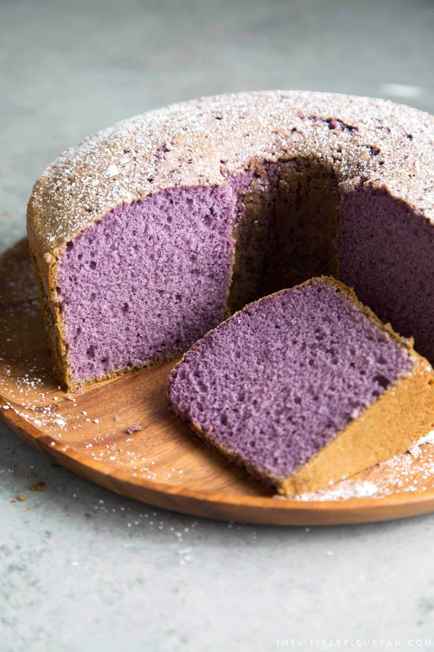 Ube Chiffon Cake