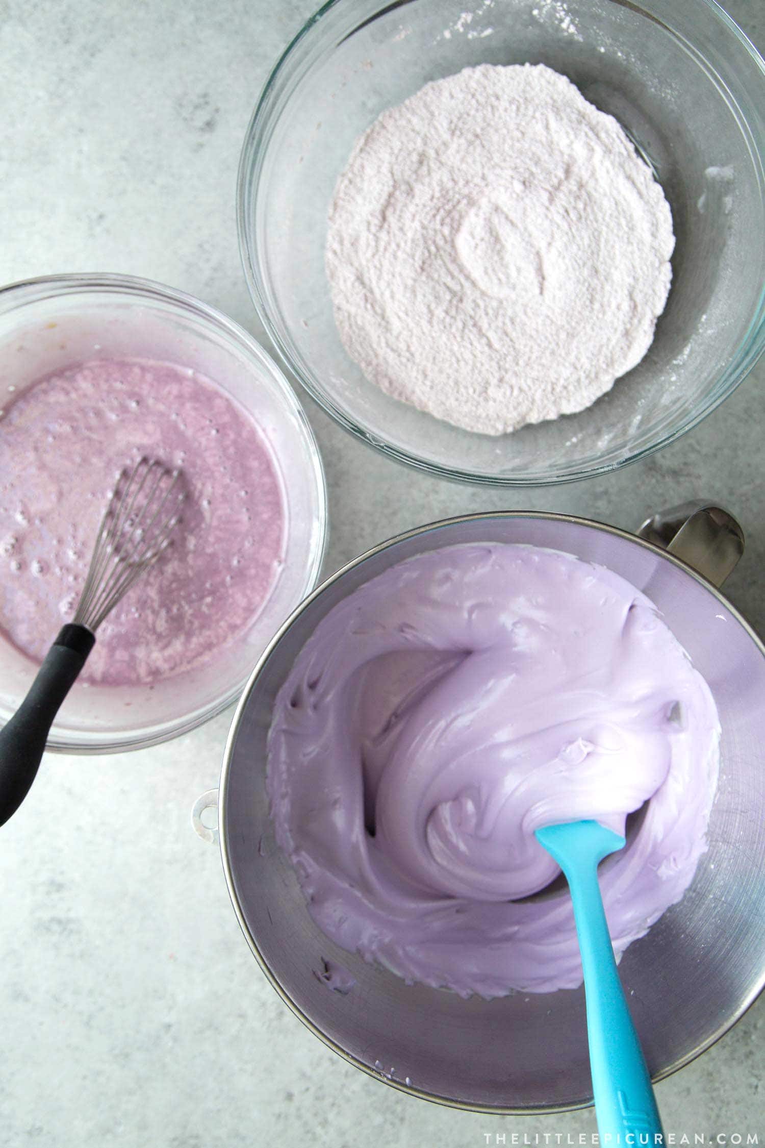 Ube Chiffon Cake Ingredients