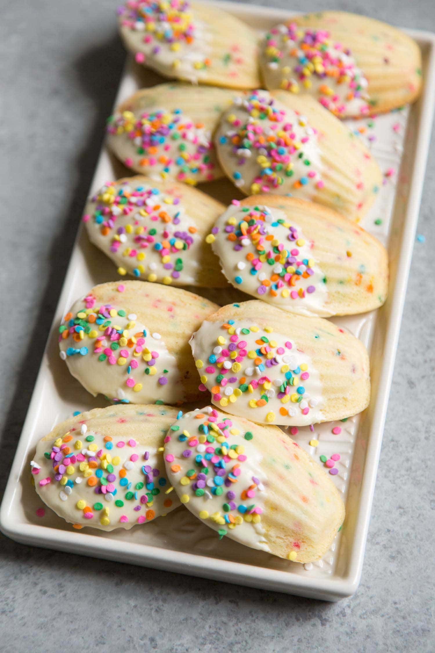 Birthday Cake Madeleines