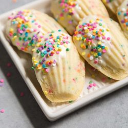 Funfetti cake madeleines