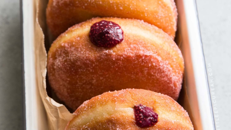 Chia Berry Jelly Donuts