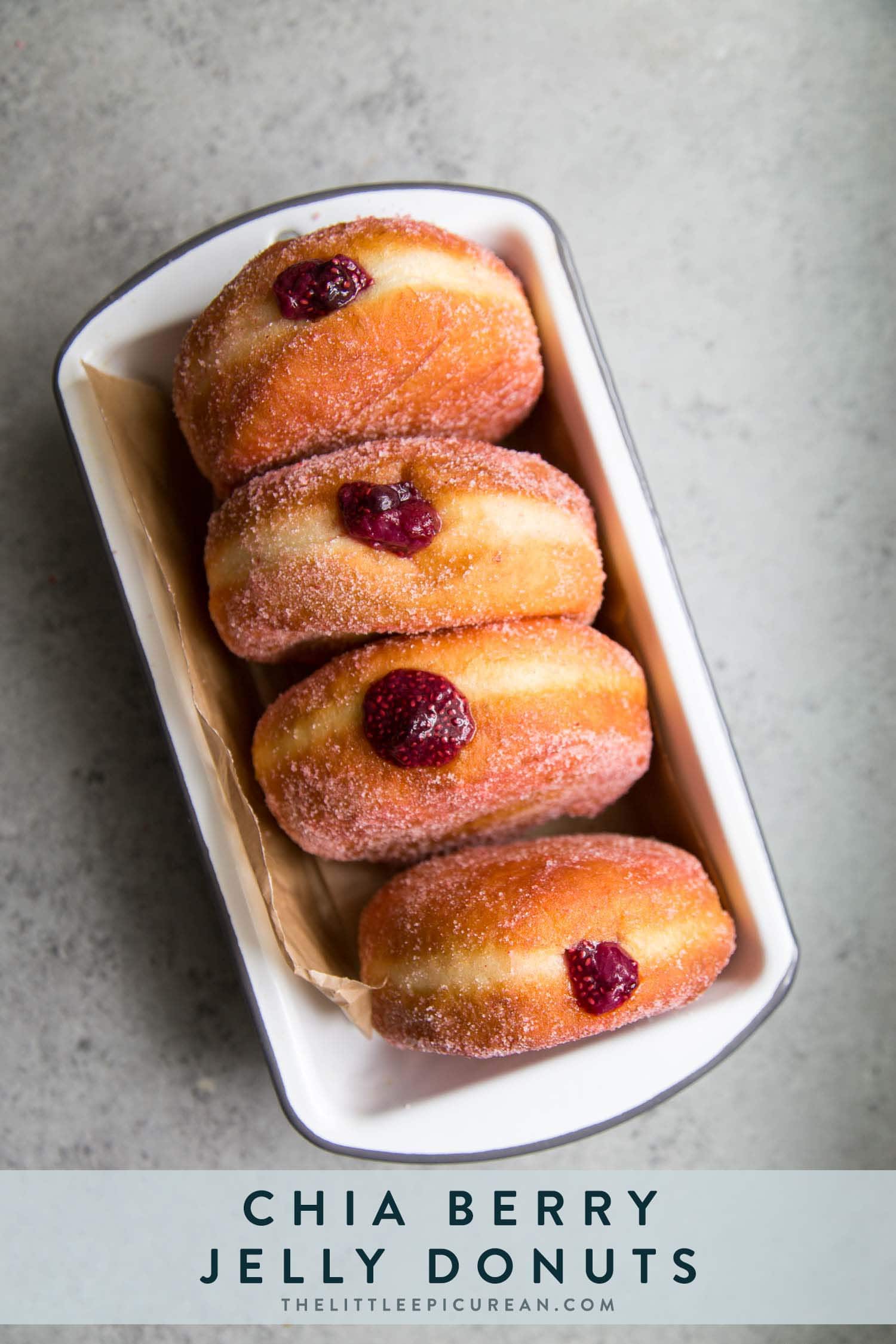 Chia Berry Jelly Donuts