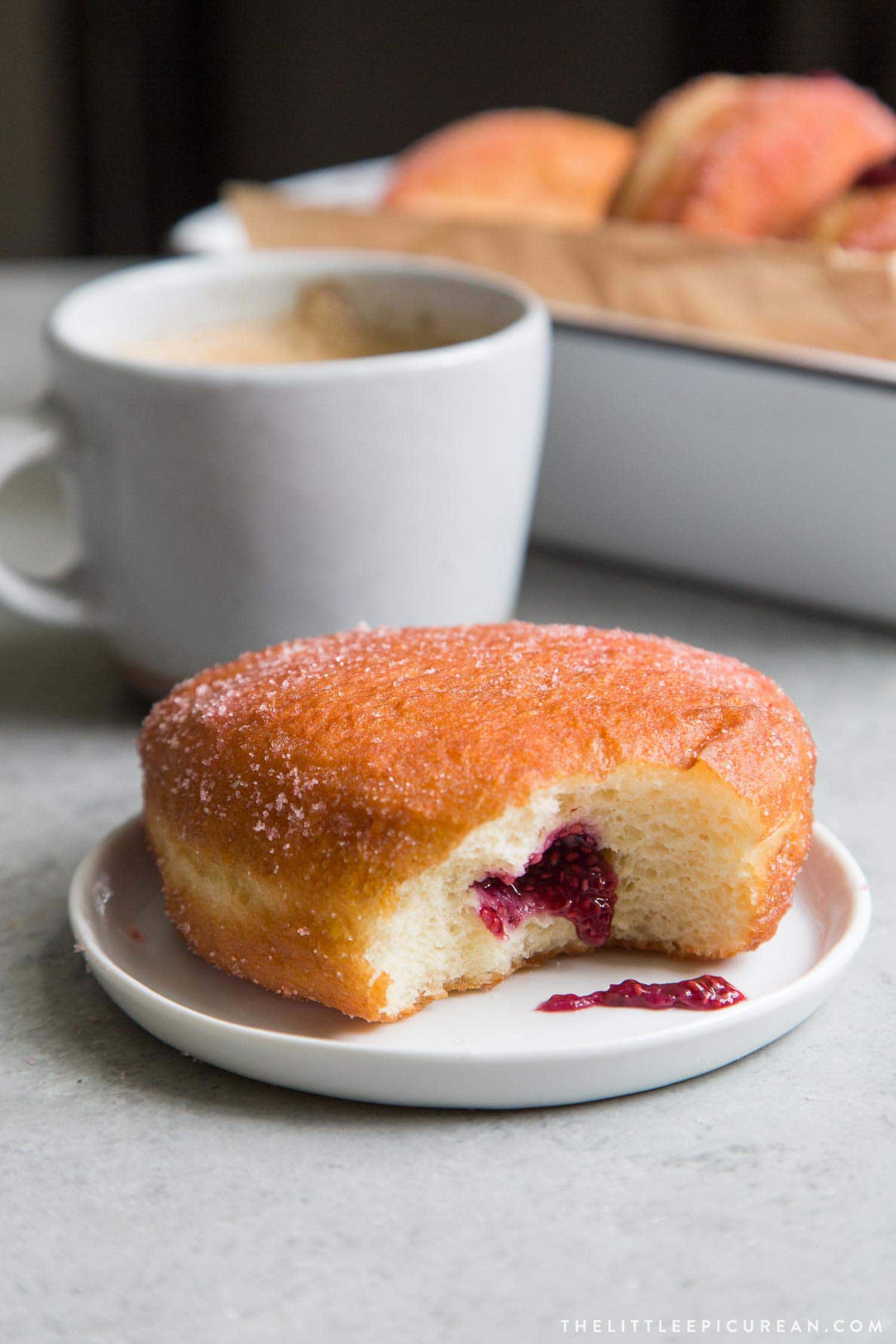 Chia Berry Jelly Filled Donuts